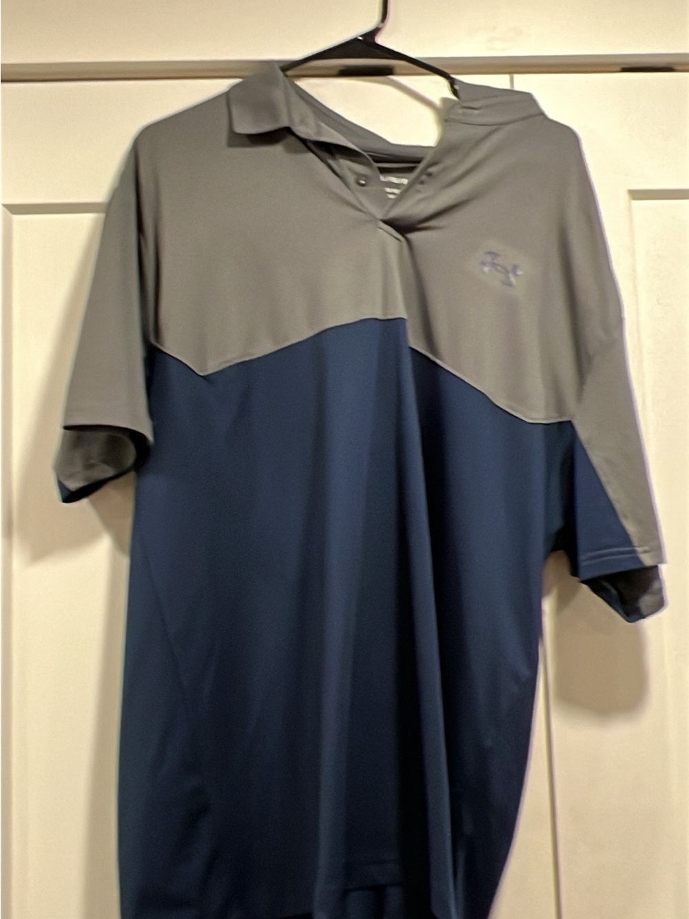 Under Armour Men’s Two-Tone Polo - Gray and Navy